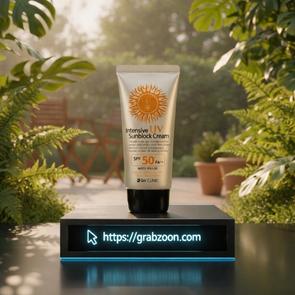 3w clinic intensive Uv sunblock cream spf50 Pa+++ – 70ml